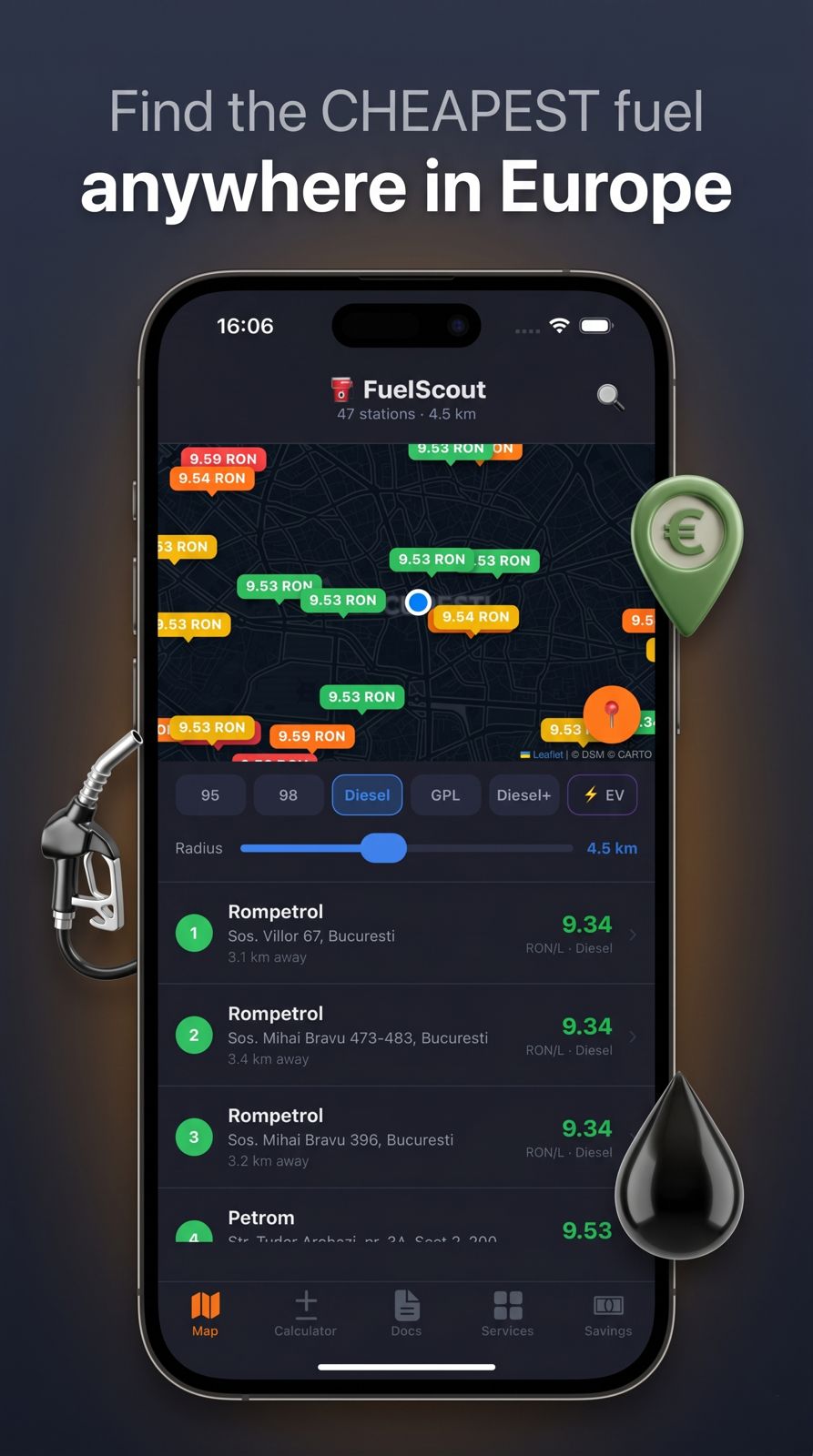 FuelScout cheapest fuel poster