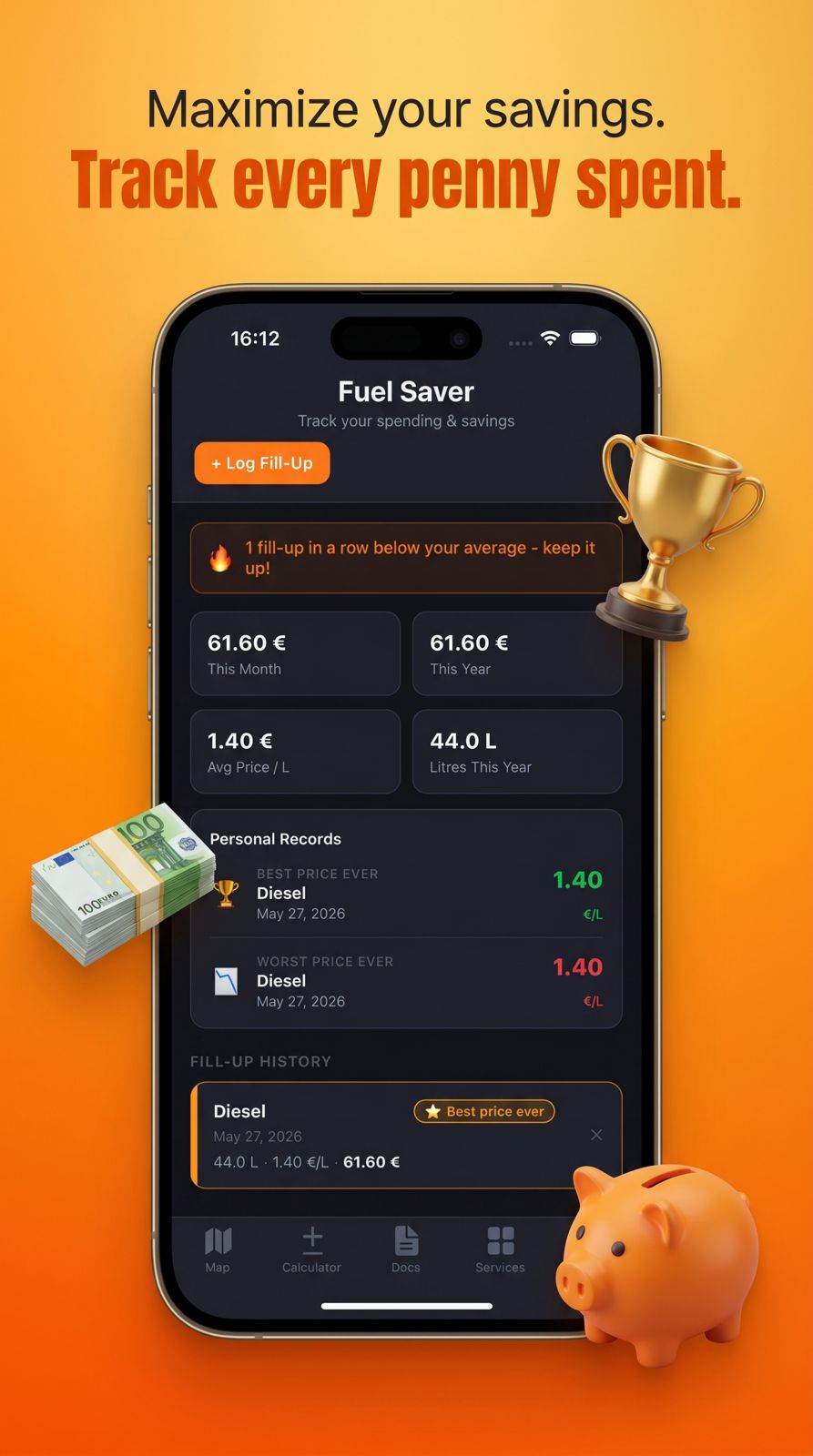 FuelScout savings poster